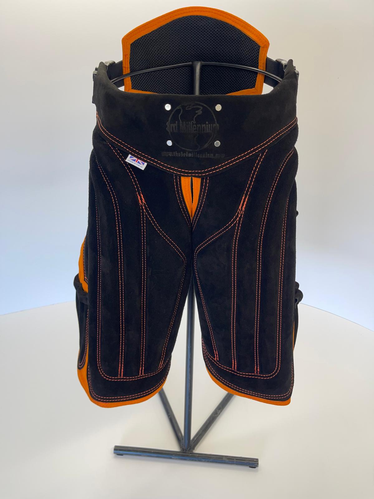 Deluxe Leather Apron — Orange