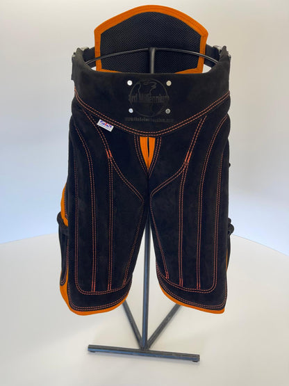 Deluxe Leather Apron — Orange