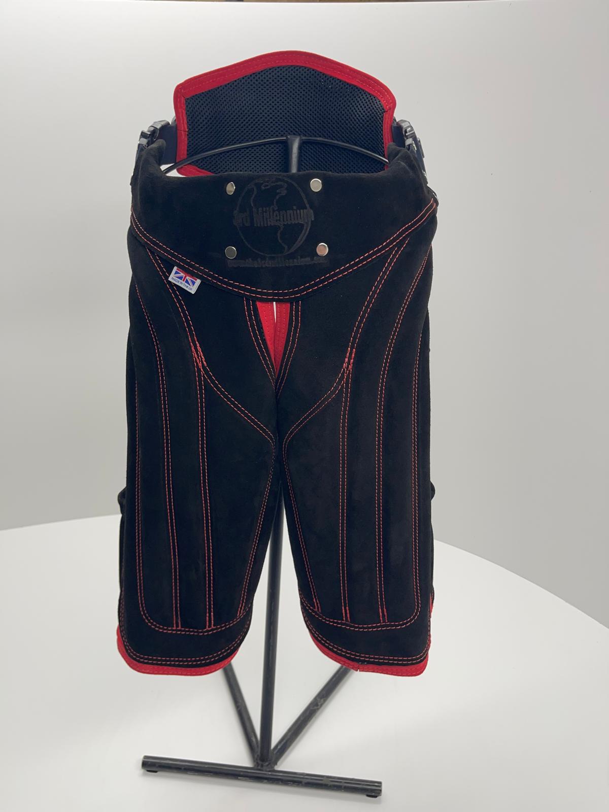 Deluxe Leather Apron — Red