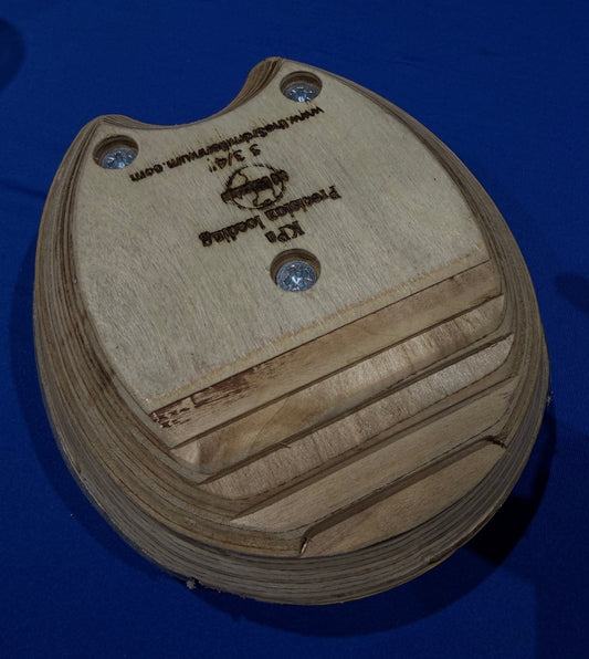 3rd Millennium Hospital Plate Wooden Clog with removable screw-on plate